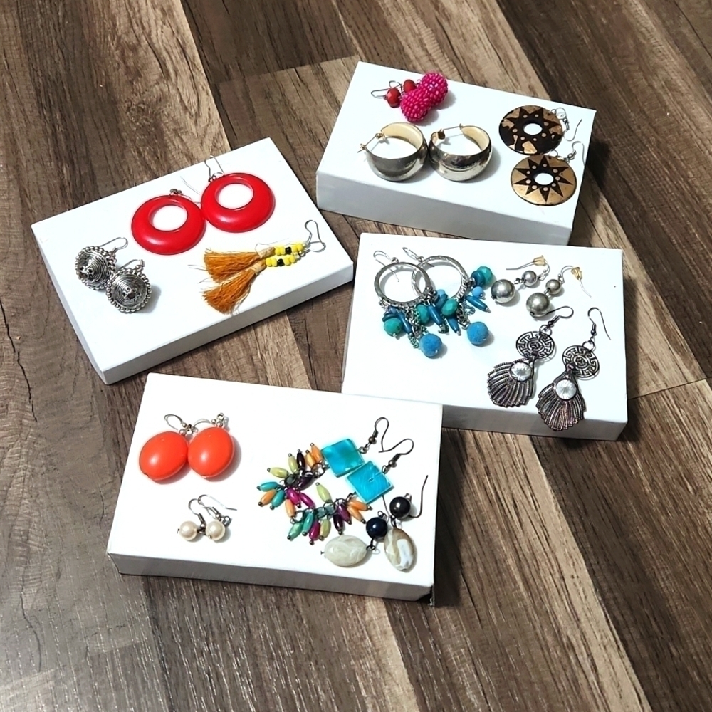80's/90's earring lot  13 pairs Vintage